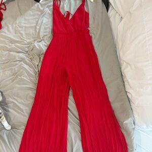 Elegant Red Jumpsuit